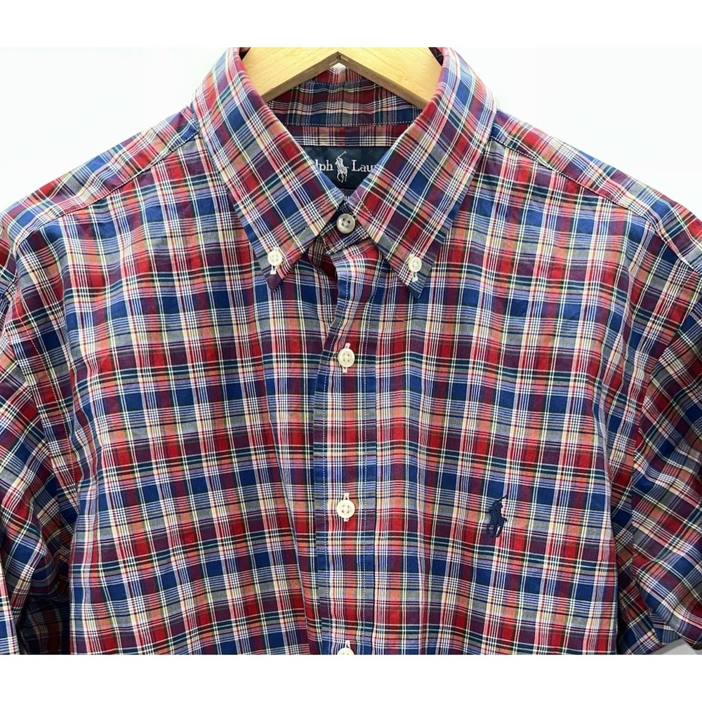 Polo Ralph Lauren Mens‎ Long Sleeve Plaid Button Down Large Classic Fit